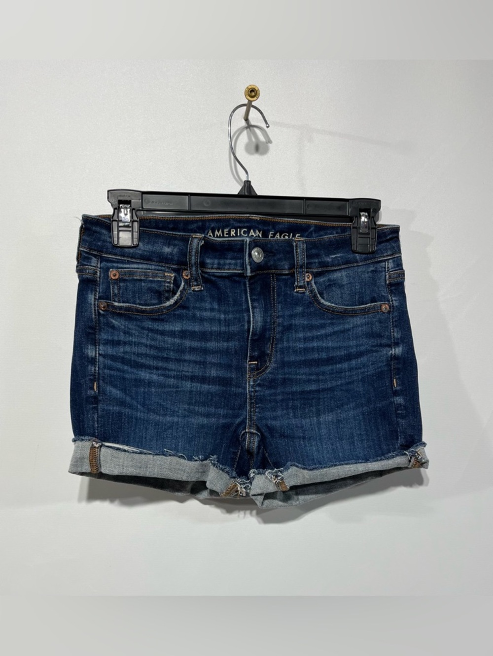 American Eagle Outfitters Next Level Stretch Hi-Rise Shortie Jean Shorts Size 2